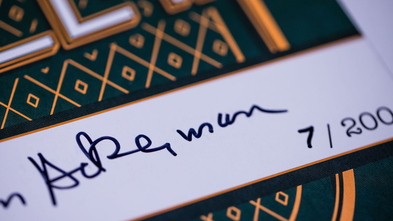 Allan Ackerman signed card magic book