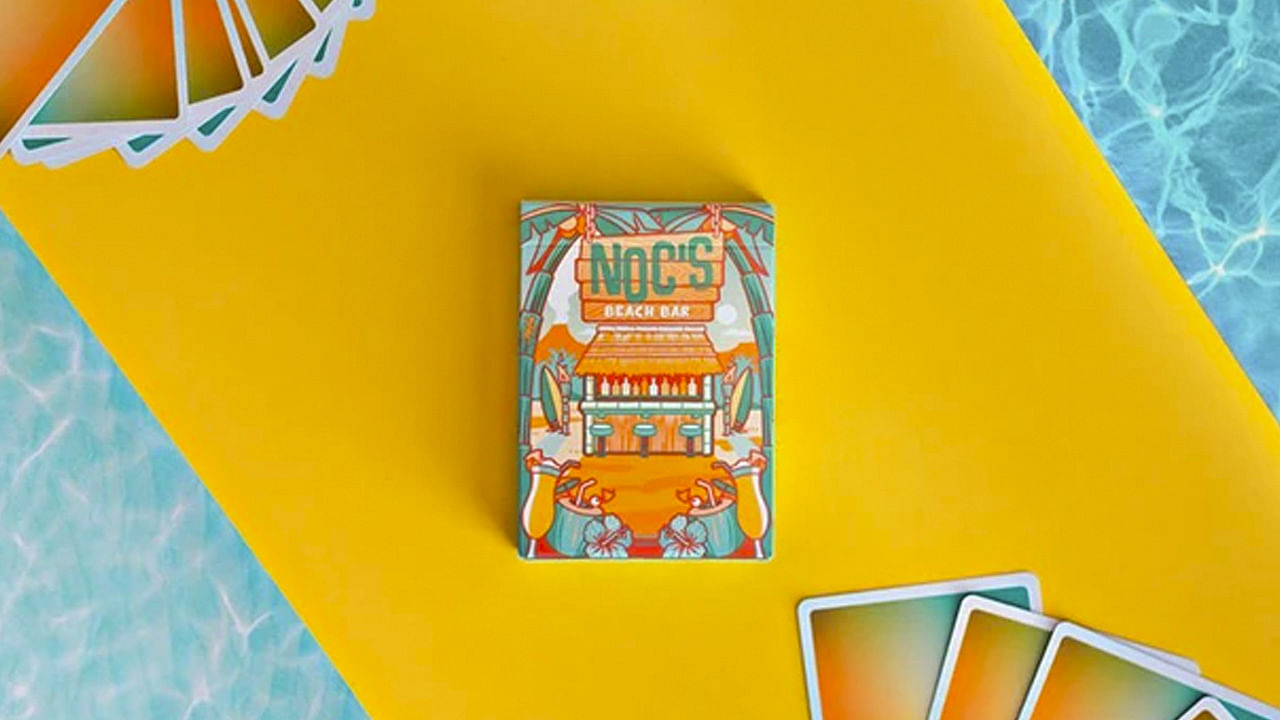 noc beach bar playing cards