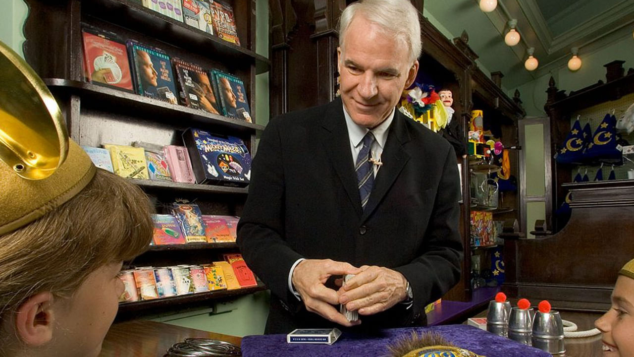 Steve Martin at Main Street Magic Shop Disneyland
